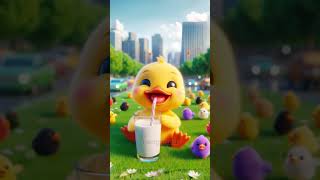 Minum Susu Sama Sapi 😱🥛🐂💥🐥 Bebek Sedih Sekali #bebeklucu #duckshorts #bebek #ai #shorts