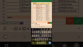 How to concatenate data without using function in ms excel #excel #exceltips