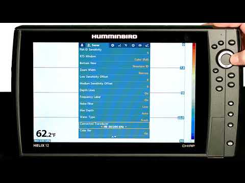 Humminbird Display with Airmar Transducer