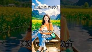 睡觉相当于救命