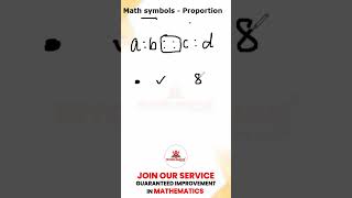 Math Symbols - Proportion #shorts #mathematics #geometry #mathvideos #math #sphere #cone #cylinder