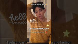 Taehyunh was live on weverse🔴⭐️ he's truly a fashionista🙂‍↔️🔥 #taehyung #shorts #bts #kimtaehyung