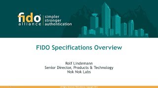 FIDO Alliance: Technical Specifications Overview
