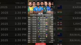 GET READY FOR ICC CHAMPIONS TROPHY 2025 SCHEDULE REVEALED!