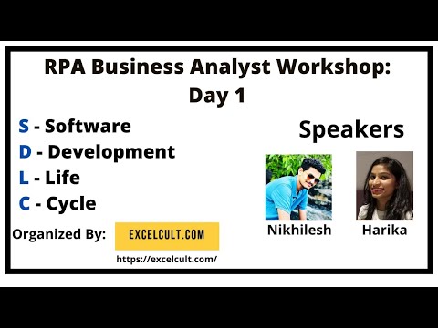 RPA Business Analyst Workhsop -SDLC in RPA