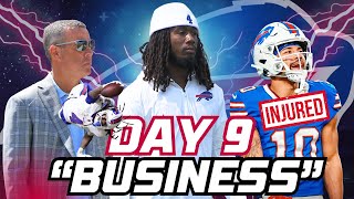 Bills Camp Day 9: James Cook SITS OUT to HOLD IN, "Just BUSINESS" + too many INJURIES