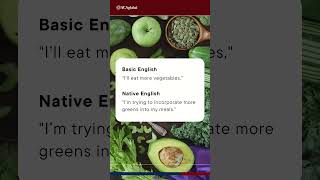 #basicenglish vs #nativeenglish – How to Plan Your Diet (Part 1)🍏🍎