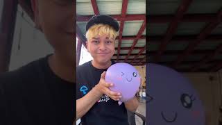 Giant Winky Stress Ball! 🎈💦 (follow me if you wanna watch me pop it) #giantstressball  #stressball