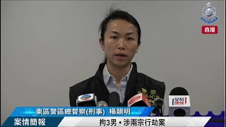 【 拘3男 • 涉兩宗行劫案 • 案情簡報 】