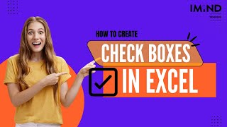 237. How to create Check Boxes in Excel