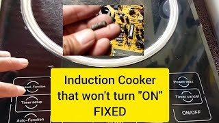 How to repair an induction cooker that won't turn on