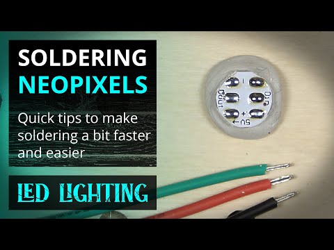 Book Nooks - Soldering NeoPixel Buttons, It's Easy