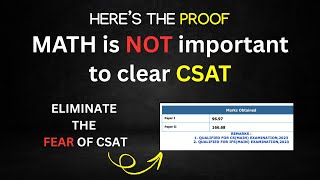 Is it possible to *Clear CSAT without Math* for UPSC Prelims!?