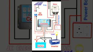 hybrid solar system #shorts #SolarPower #TechDIY #electrical
