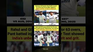 Shubman Gill Breaks Kohli’s Record in SENA! 🏏 Historic Feat! #ShubmanGill #CricketHistory