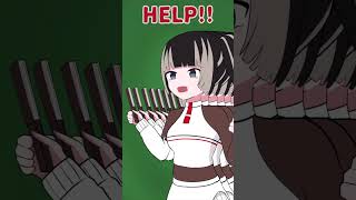 【手描きアニメ】HELP!! 儒烏風亭らでん
