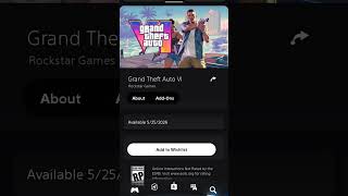GTA 6 on the playstation store #gta6 #ps5