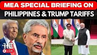 MEA Briefing Live |  Philippine President's India Visit | Trump Tariffs | US-India Trade | Russia