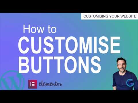 How to customise a button in Elementor