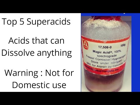 Top 5 Superacids : Highly Corrosive#shorts