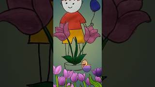 Tulip Flower Animation #ai #shorts #shortsfeed #viralvideo #aivid #animation