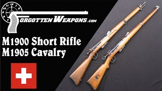 Short Swiss Schmidt Rubins: M1900 Short Rifle & M1905 Cavalry Carbine