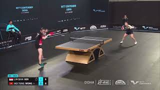 (凱彤關鍵時刻) 《WTT多哈挑戰賽2023女單資格賽第1圈》凱彤64強對SER Lin Qian(新加坡)