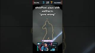 ohnePixel dies with wallhack enabled 😬 #shorts #ohnepixel #cs2 #showmatch