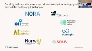 Eirik Andreassens foredrag fra webinaret "Norge som KI-nasjon"
