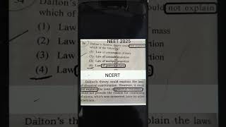 NCERT Dalton theory 🤯🤯 #neet #chemistry#trending#ytshorts #shortvideo#shorts#short #youtubeshorts