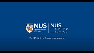 The NUS Master of Science in Management