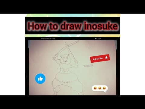 How to draw inosuke  #inosuke  #longvideo 