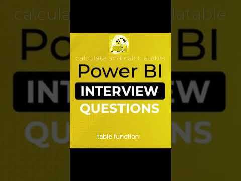 CALCULATE vs CALCULATETABLE in DAX | Power BI Interview Question in 30 Seconds 🚀