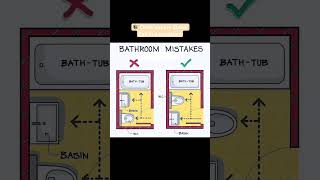 BATHROOM DESIGN MISTAKES #shorts #civilengineering065 #viral