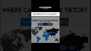 🌎 Countries were Tik tok is banned #TikTokMap #GlobalBan #TikTok2025 #Tech #SocialMediaRestrictions