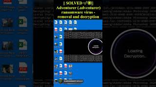 Adventurer (.adventurer) ransomware virus #shorts #trending #Adventurer