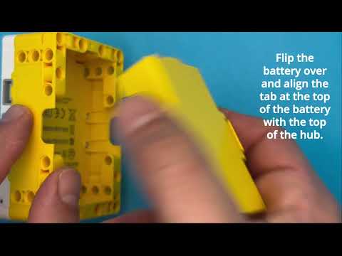 Getting Started with Lego Spike Prime: Installing the battery