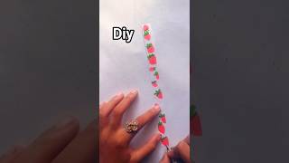 Diy strawberry 🍓 🍓 🍓 🍓 washi tape #art #craft #shorts#youtubeshorts #diy#support