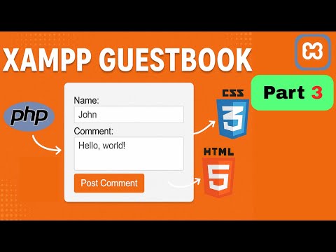 Create a PHP Guestbook with XAMPP Part 3 | HTML & CSS Tutorial #php #coding #programming #easy #html