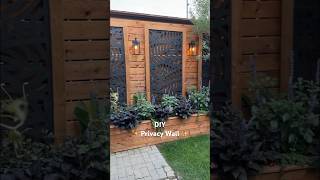 DIY Privacy Wall Build: Explained in 60 seconds! #diy #diyproject #fence #privacyfence #privacywall