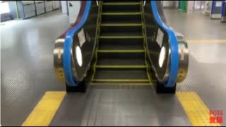 【日立】2X エスカレーター　ボートタウン東駅 2X escalator Port Town East station NewTram  Osaka metro Osaka Japan