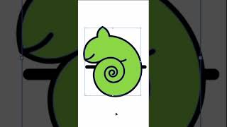 chameleon logo making on Adobe illustrator using spiral tool #logo #logos #logodesigns #logodesigner