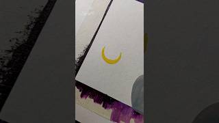 Acrylic Painting #Moon #terevaaste  #tutorial #shorts #reels