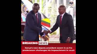 Desitdown News (Kenya's new deputy president sworn in as his predecessor challenges) #desitdown#news