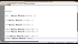HTML lesson no.9 Text Formatting Elements of the HTML
