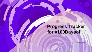 Progress Tracker for #100DaysofAI Challenge
