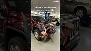 ￼The new techs only know what they’re taught.. #automotive #autotech ￼
