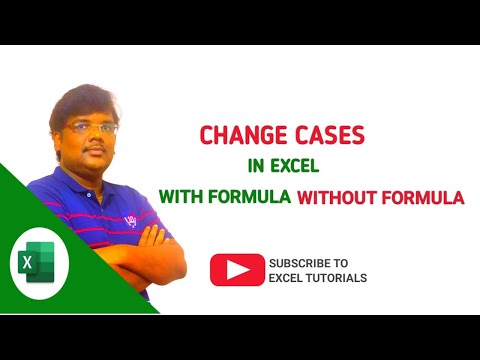 EN | How to change lower case to upper case in excel |EXCEL TUTORIALS | #msexcel #excel #exceltips
