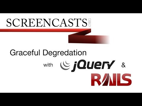 Graceful Degradation with jQuery  Rails 3
