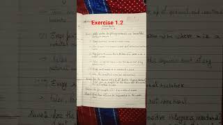class 9th NCERT exercise 1.2 maths##easy #maths